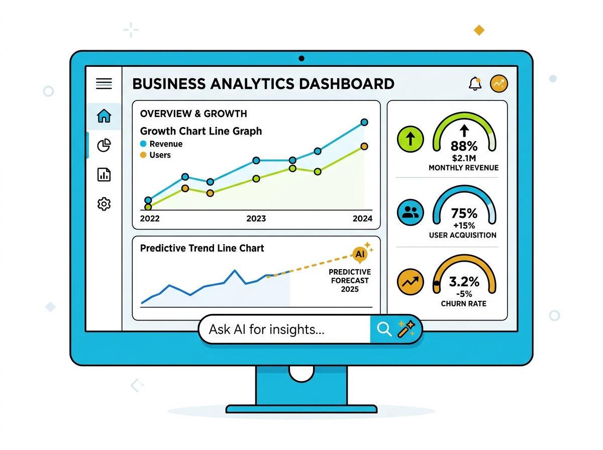 Dynamic AI Reporting Dashboards and Business Intelligence